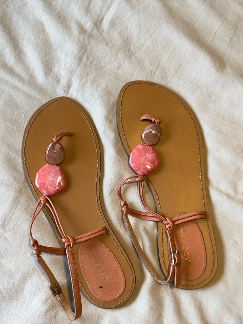 Arezzo  Sandals with Pink Accents